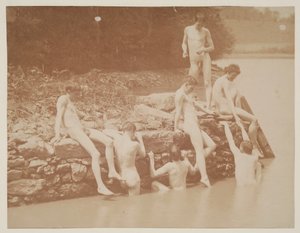Úszástanulmány, 1883. alkotó: Thomas Eakins