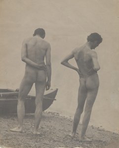 Thomas Eakins és John Laurie Wallace egy tengerparton, kb. 1883. alkotó: Thomas Eakins