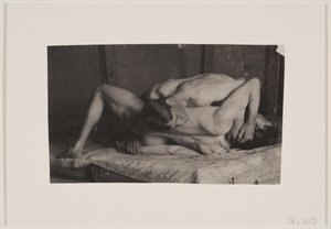 Birkózók az Eakins stúdiójában, c. 1899. alkotó: Thomas Eakins