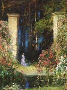 A régi kapu (olaj, vászon) alkotó: Thomas Edwin Mostyn
