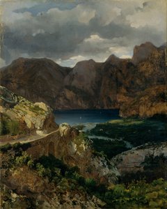 Kilátás a Garda-tóra alkotó: Thomas Ender