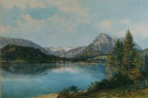 Az Altausseersee a Dachsteinnel
