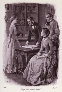 Illusztráció: The Woman In White, Wilkie Collins (litho)