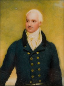 Cecil Forester portréja, kb. 1. Lord Forester, 1830 körül (olaj és elefántcsont) alkotó: Thomas Falcon Marshall