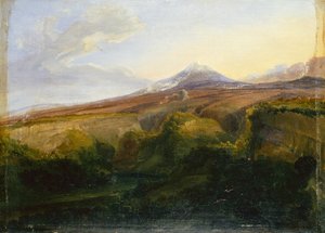 Kilátás a Vezúvra (olaj a fedélzeten) alkotó: Thomas Fearnley