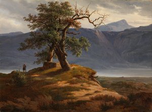 Tájkép utazóval alkotó: Thomas Fearnley