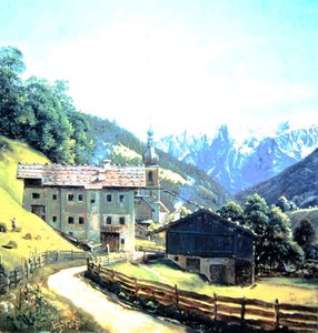 Ramsau (olaj, papír)