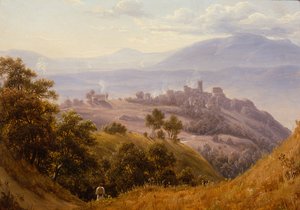 Olevano látképe, 1834 körül (festmény)