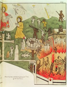Az utolsó ítélet egy eredeti festmény után a Stratford Upon Avon-i Szentháromság-kápolnában, Warwickshire-ben alkotó: Thomas Fisher Hoxton