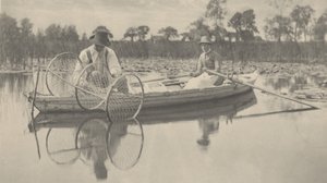 Az íjháló beállítása,1886 (fotó)