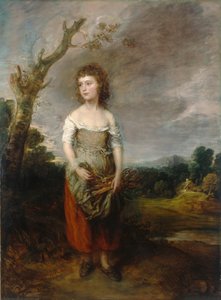 Egy parasztlány köcsögöket gyűjt egy erdőben alkotó: Thomas Gainsborough