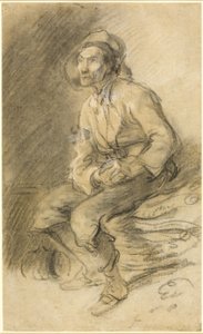 Egy favágó egy köteg faggyún ülve alkotó: Thomas Gainsborough