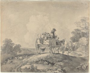 Drover borjakkal egy vidéki kosárban alkotó: Thomas Gainsborough