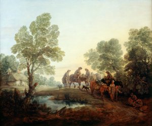 Going to Market, 1770 körül (olaj, vászon) alkotó: Thomas Gainsborough