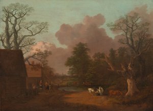 Táj tejeslányral alkotó: Thomas Gainsborough