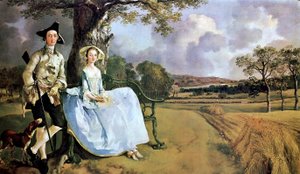 Mr. és Mrs. Andrews alkotó: Thomas Gainsborough