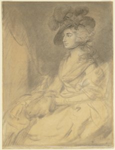 Mrs. Sarah Siddons, 1785. alkotó: Thomas Gainsborough