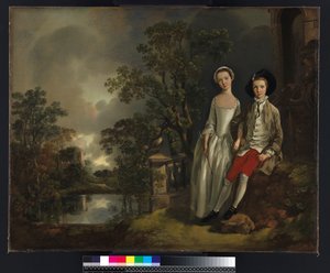 Heneage Lloyd és nővére, Lucy portréja, 1750 körül