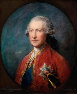 Hugh Smithson (Percy), Northumberland 1. hercege (1714-1786), Írország egykori helytartójának portréja alkotó: Thomas Gainsborough