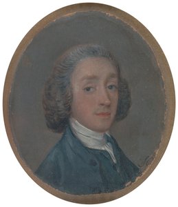 Púderes hajú fiatalember portréja, kb. 1750. alkotó: Thomas Gainsborough
