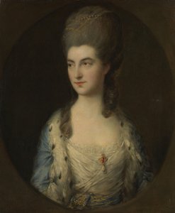 Egy fiatal nő portréja, Sparrow kisasszony, 1770-es évek. alkotó: Thomas Gainsborough