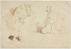 Vázlatok: figurák és állatok. alkotó: Thomas Gainsborough