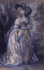 Tanulmány egy hölgyről alkotó: Thomas Gainsborough