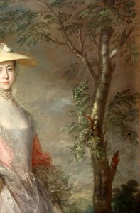 Farészlet, Mary, Howe grófnő 1760 körüli festményéről (olaj, vászon) alkotó: Thomas Gainsborough