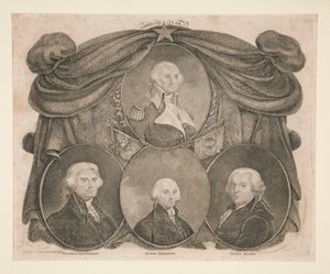 American Star, Washington, Jefferson, Madison és Adams alkotó: Thomas Gimbrede
