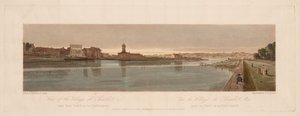 Válogatás a húsz legfestőibb párizsi kilátásból: Chaillot falu kilátása stb. A Pont de la Concorde-ról alkotó: Thomas Girtin
