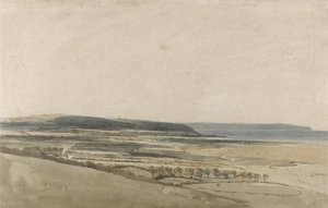 A Taw folyó torkolata, Devon, 1801 körül (akvarell ceruzával, papíron) alkotó: Thomas Girtin