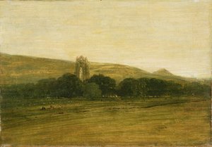 Guisborough Priory, 1801-2002 körül (olaj, vászon) alkotó: Thomas Girtin
