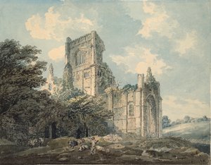 Kirkstall Abbey, Yorkshire, 1790-1802 alkotó: Thomas Girtin