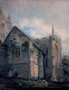 The Ancient Charnel House, Szentháromság templom, Stratford-upon-Avon alkotó: Thomas Girtin
