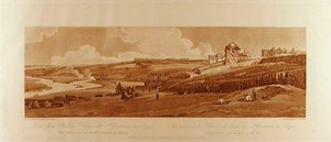 Blick von der Palastterrasse in St. Germain, das Aquädukt von Marli in der Ferne alkotó: Thomas Girtin