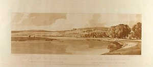 Blick auf Belle Vue & Pont du Sève von der Terrasse in der Nähe von Pont du St. Cloud alkotó: Thomas Girtin