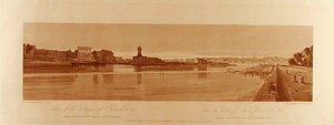 Ansicht des Dorfes Chaillot &c vom Pont de la Concorde aus gesehen alkotó: Thomas Girtin