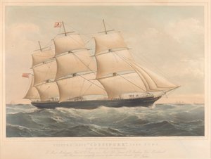Clipper hajó Cossipore 1226 tonna alkotó: Thomas Goldsworth Dutton