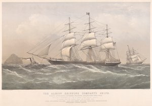 Az Albion Hajózási Társaság hajói (színes litográfia) alkotó: Thomas Goldsworth Dutton