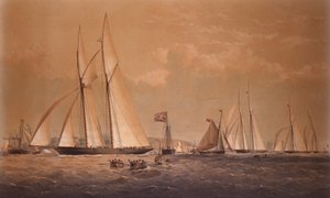 A Cambria győztes Anglo American Yacht Race, 1868