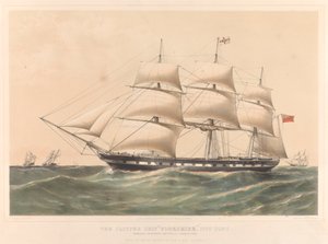 The Clipper Ship Yorkshire 1100 Tons, 1857-60 körül (színes litográfia) alkotó: Thomas Goldsworth Dutton