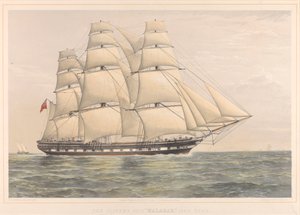 A Malabar 1350 tonnás Clipper hajó