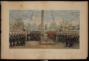 A Királyi Haditengerészet. Sir Thomas Sabrine Pasley admirálisnak... a H.M.S. The Royal Oak parancsnokának szentelve. alkotó: Thomas Goldsworth Dutton