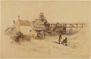 A B Pit, Fawden Colliery alkotó: Thomas H. Hair