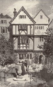 A szürke ház (litográfia) alkotó: Thomas Hamilton Crawford