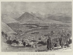 A Bala Hissar és Cabul városa, a Citadella felső részéből alkotó: Thomas Harrington Wilson