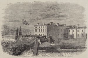 A Parlament épületei, Quebec, a walesi herceg hivatalos rezidenciája québeci tartózkodása alatt alkotó: Thomas Harrington Wilson