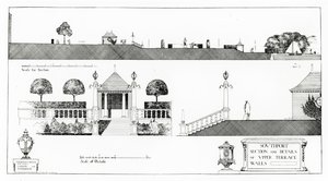 Southport: Section and Details of Upper Terrace and Walls, Thomas Mawson „Studies in Town Planning” című művéből, 1911-ben