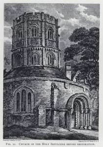Szent Sír templom restaurálás előtt (metszet) alkotó: Thomas Hearne