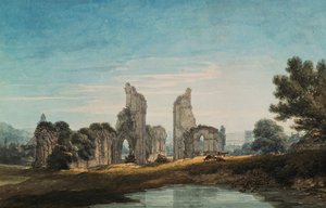 Glastonbury Abbey, 1795 alkotó: Thomas Hearne